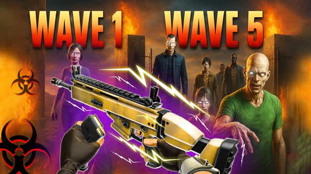 ZOMBIE WAVES 🧟 — Fortnite Creative map