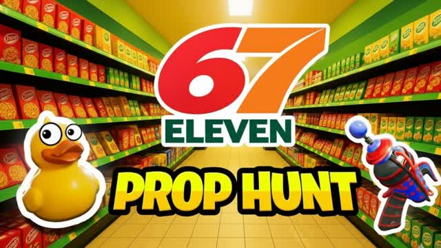 Prop Hunt 67 Eleven — Fortnite Creative map cover art