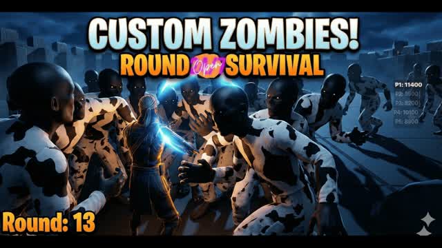 Survive the Night: Round-Based Zombies — Fortnite Creative map