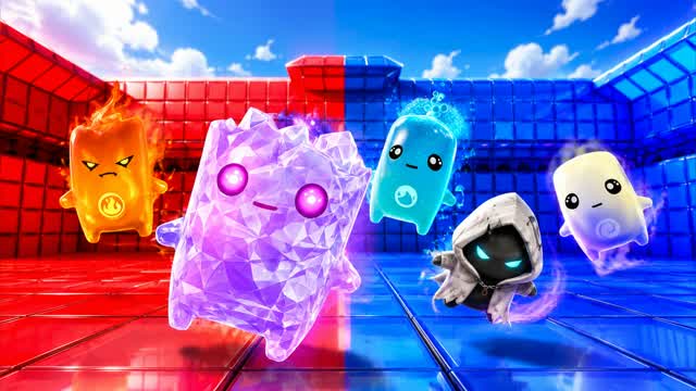 RED VS BLUE SPEED MARK 🔴🔵 — Fortnite Creative map cover art