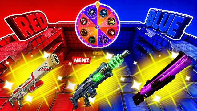 RED VS BLUE CUSTOM GUN — Fortnite Creative map
