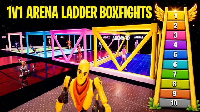 Ladder Box Fights — Fortnite Creative map cover art