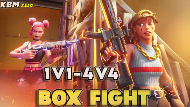 1V1-4V4 BOX FIGHT XELO — Fortnite Creative map cover art