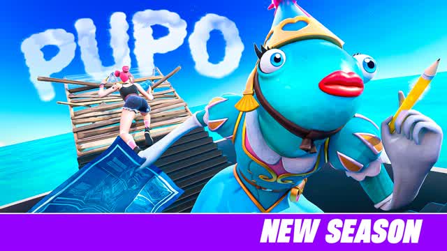 PUPO 1V1 (AIM & PIECE CONTROL PRACTICE) — Fortnite Creative map cover art