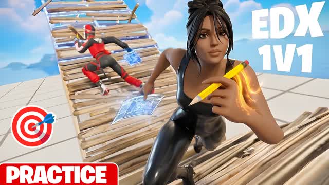 EDX 1V1 BUILD FIGHT 🏆 — Fortnite Creative map cover art