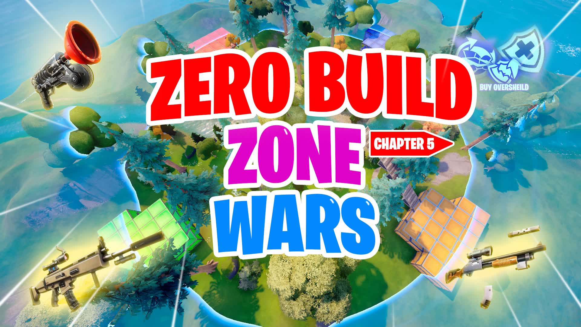 ZERO BUILD ZONE WARS — Fortnite Creative map