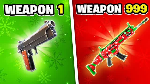 FIRST PERSON GUN GAME - CHRISTMAS — Fortnite Creative map cover art