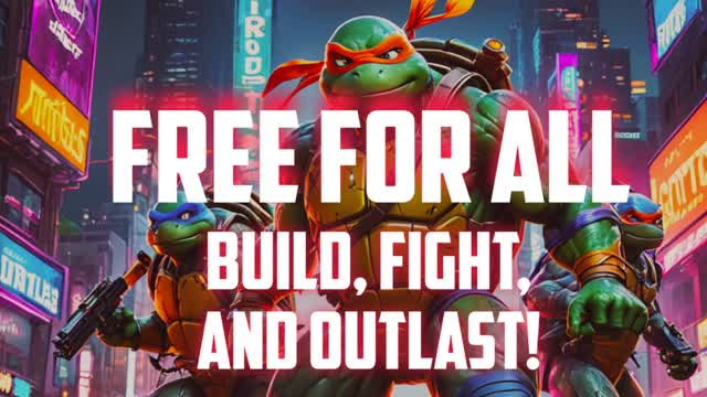 TMNT🟢Join the Fight🟢 FREE FOR ALL — Fortnite Creative map cover art