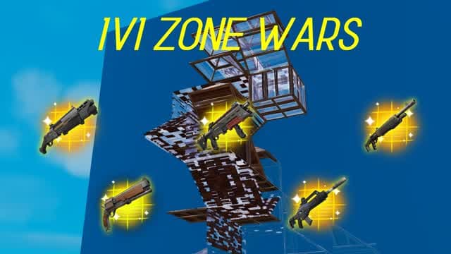 1v1 Zone Wars — Fortnite Creative map cover art