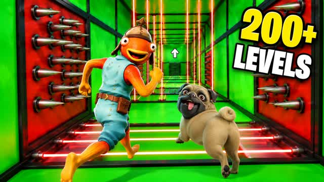 PET PARKOUR EASY 200+ LEVELS — Fortnite Creative map