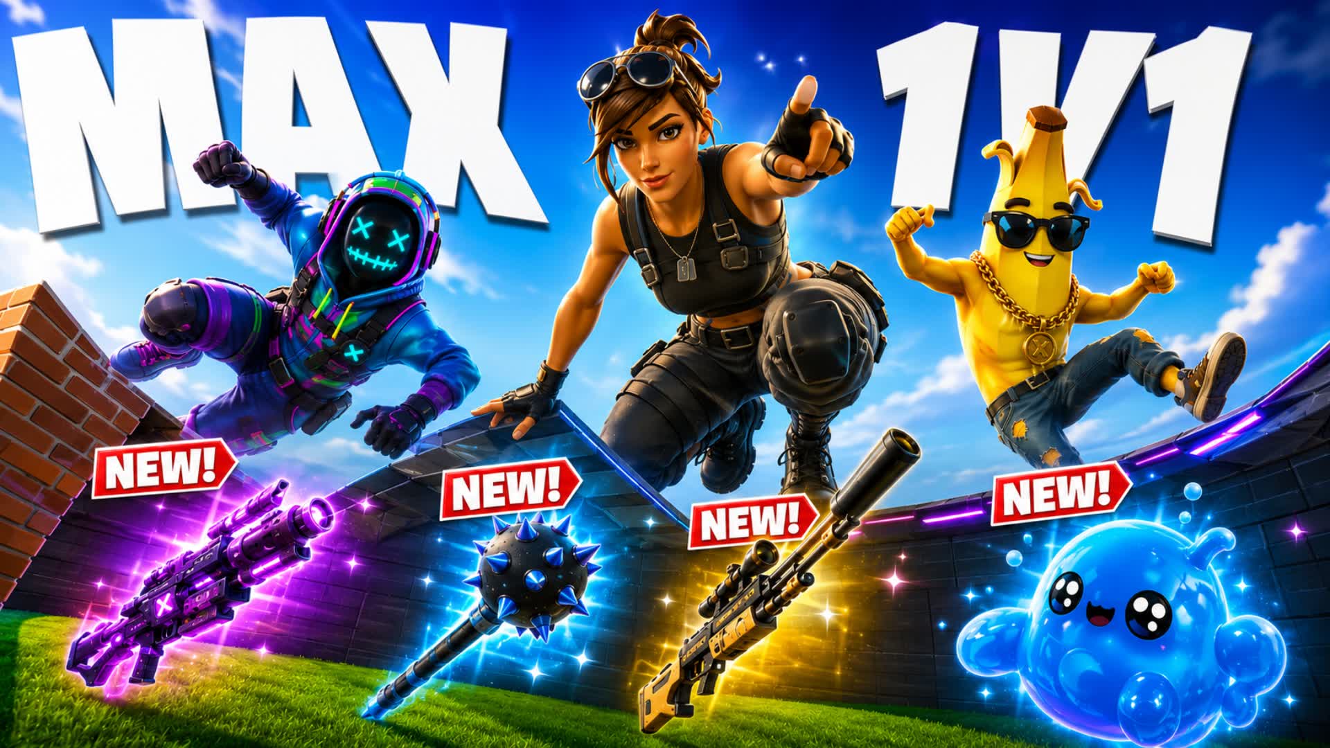 🔫 THE BEST 1V1 PVP – EVERY GUN & FFA 🎯 — Fortnite Creative map