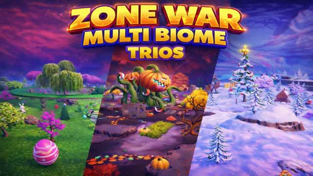 Zone wars Trios — Fortnite Creative map cover art
