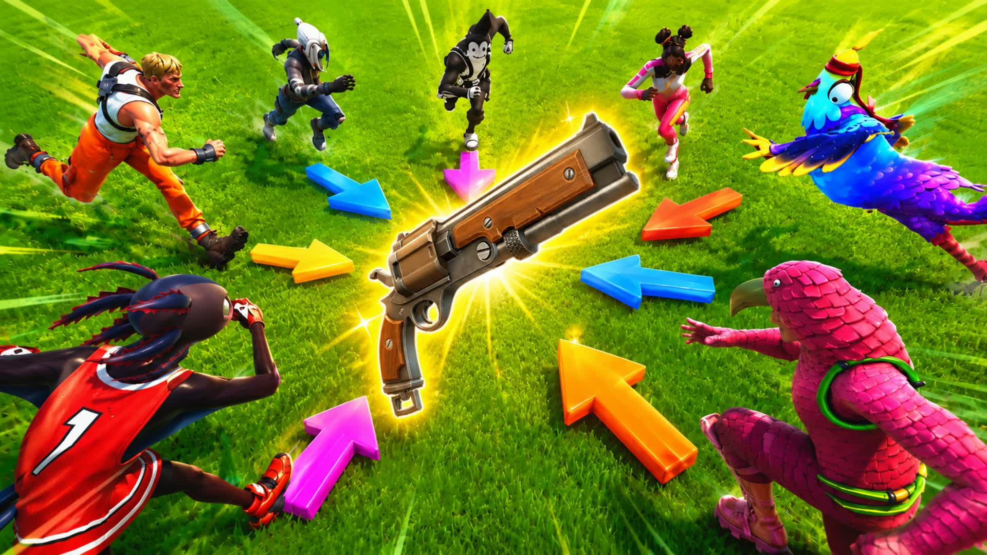 RACE FOR GUN [Mini Game] [One Shot] — Fortnite Creative map