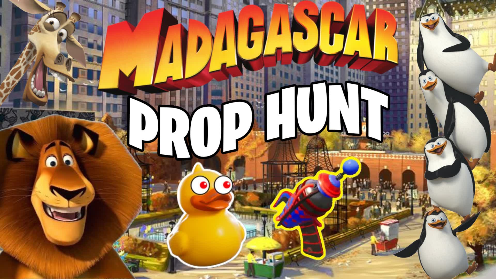 MADAGASCAR PROP HUNT🦁🔍 — Fortnite Creative map