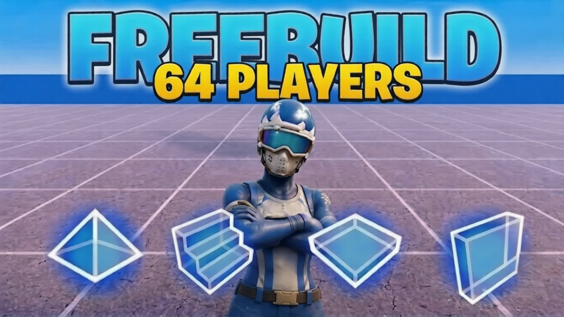 FREE BUILD 64 PLAYERS — Fortnite Creative map