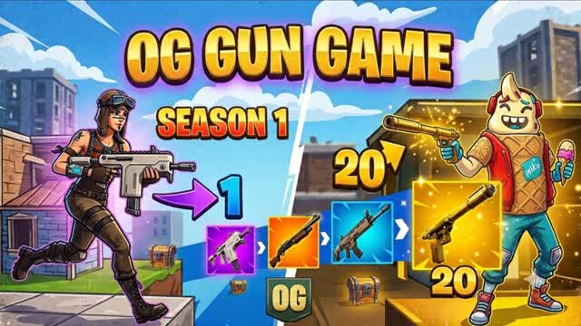 OG GUN GAME (Chapter 1 Season 1) — Fortnite Creative map