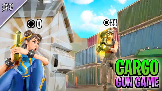 CARGO - 6 Player FFA Gun Game — Fortnite Creative map cover art
