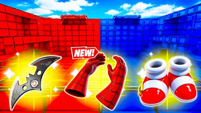 RED VS BLUE REACH THE FINAL POINT ๐ต๐ด โ Fortnite Creative map