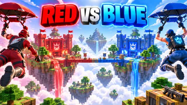 🎯 RED VS BLUE SHARPSHOOTERS — Fortnite Creative map cover art