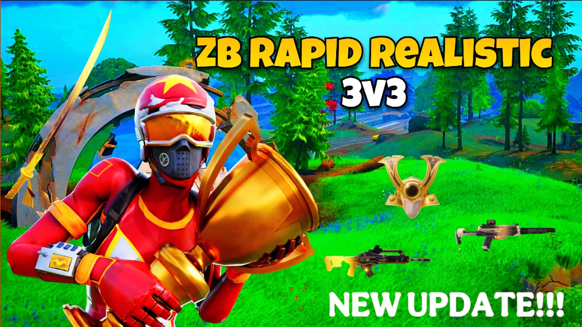 ZERO BUILD RAPID REALISTIC 3V3 — Fortnite Creative map