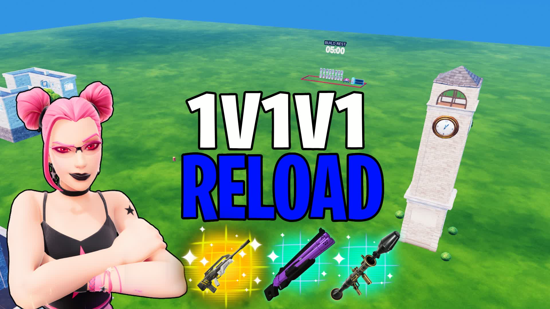 TILTED 1V1V1 RELOAD FFA!!! — Fortnite Creative map
