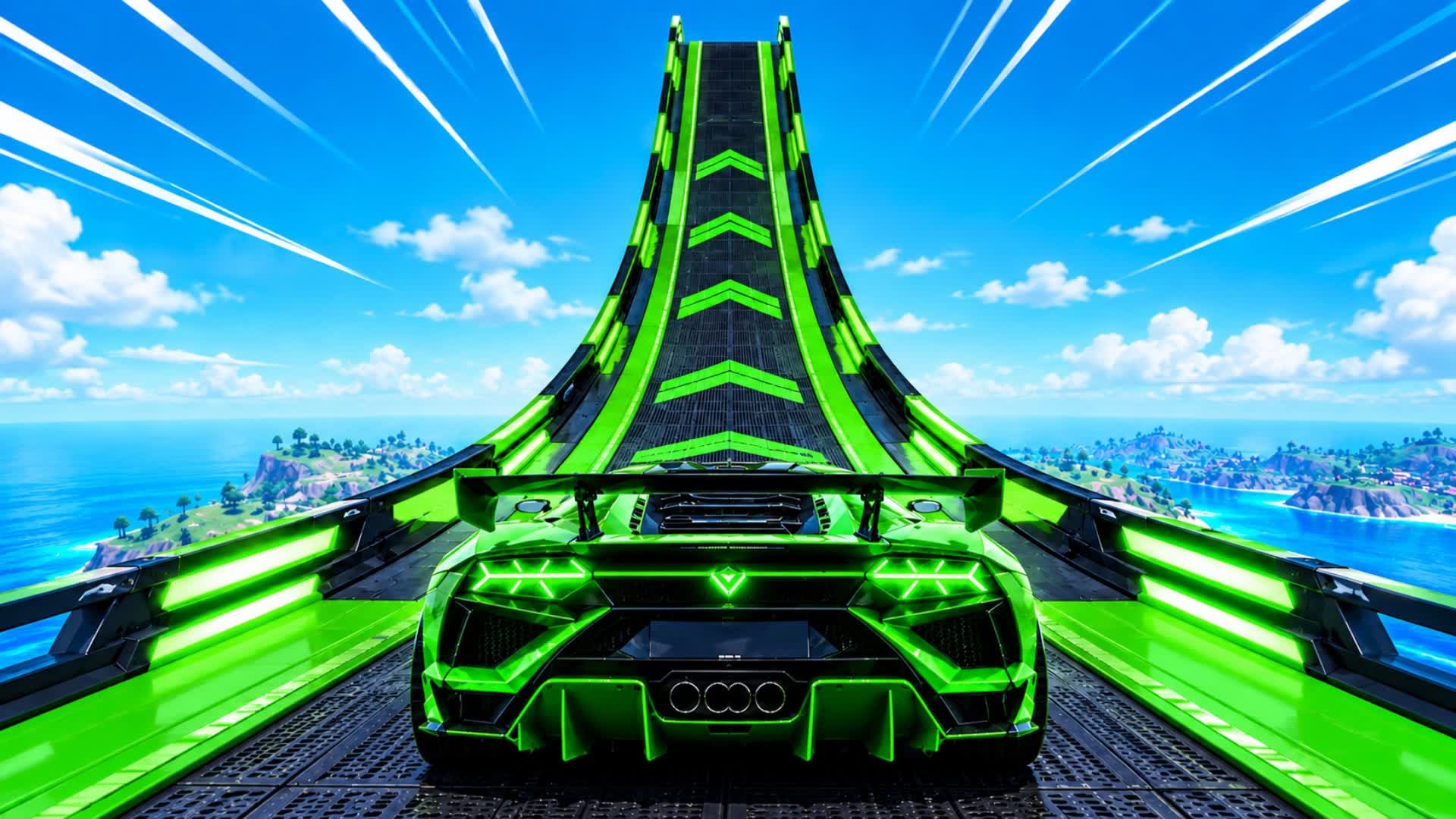 Super Road Battle - Car Game — Fortnite Creative map