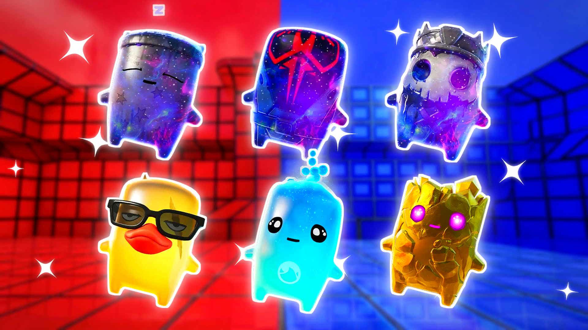 BLUE VS RED STAY UNPREDICTABLE 🔵🔴 — Fortnite Creative map