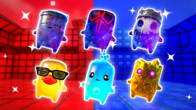 BLUE VS RED STAY UNPREDICTABLE 🔵🔴 — Fortnite Creative map cover art