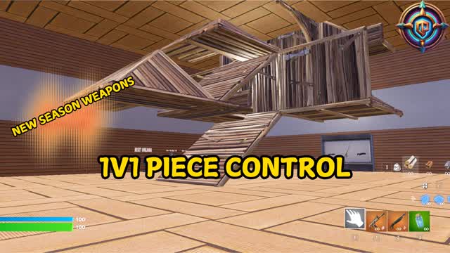 1v1 Piece Control 🎯 — Fortnite Creative map cover art