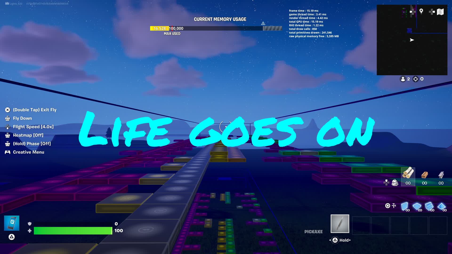 Life goes On Music Blocks — Fortnite Creative map