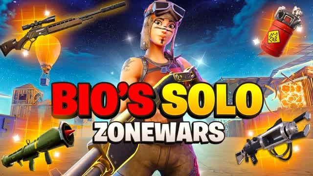 💜BIOS SOLO - ZONE WARS🌀 — Fortnite Creative map cover art