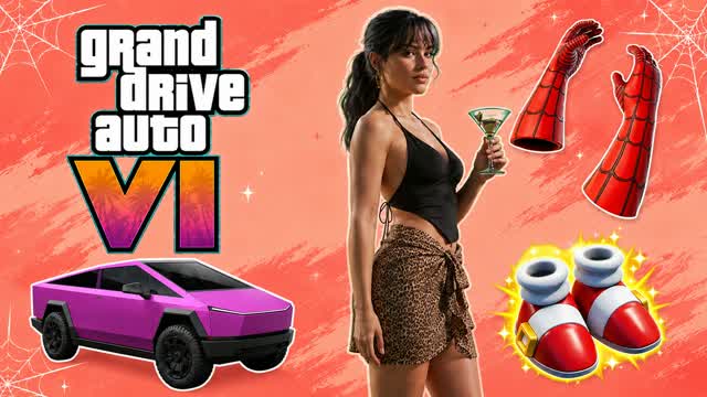 W CARS LUCIA GRAND DRIVE AUTO VI W — Fortnite Creative map cover art