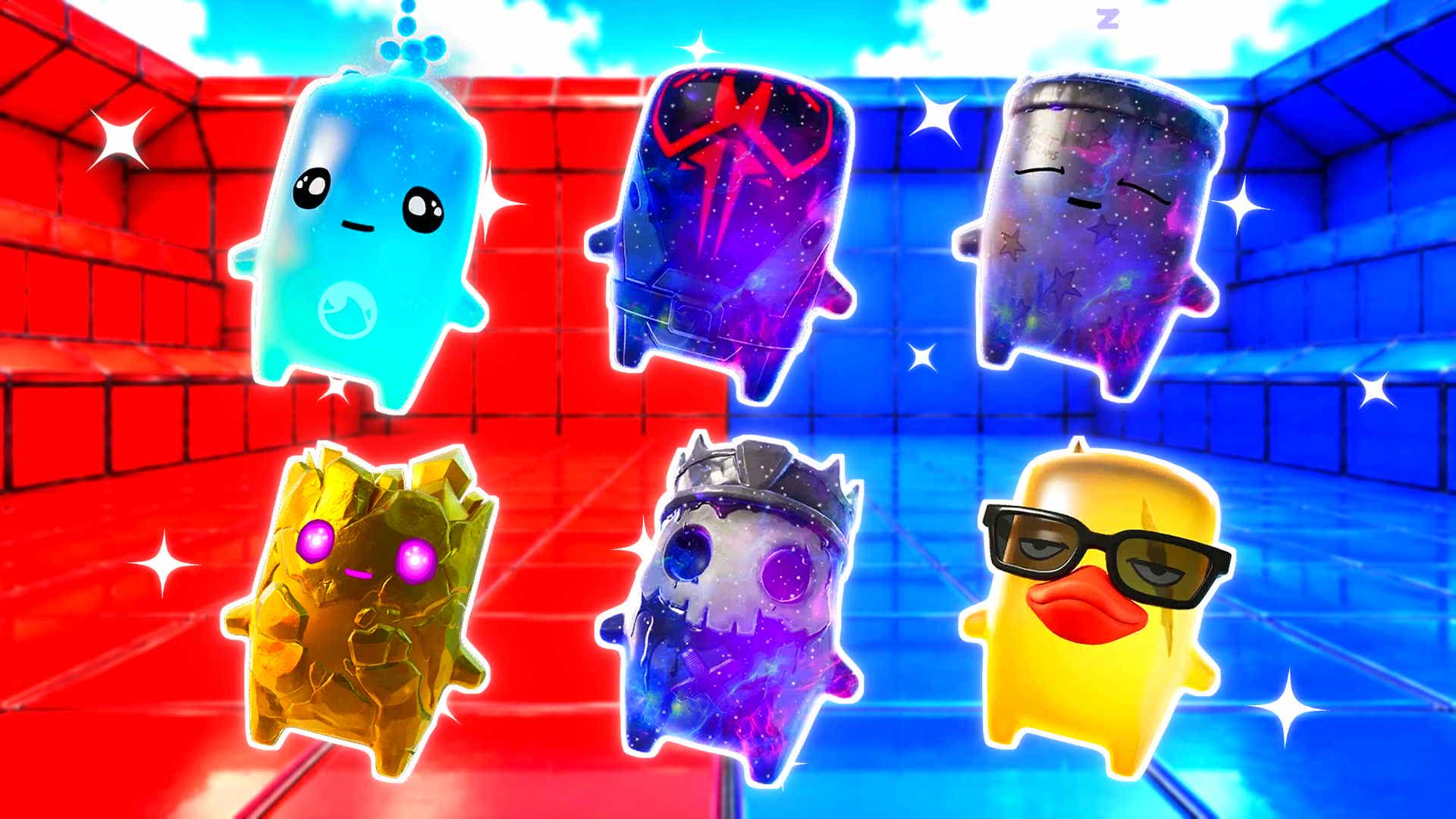 RED VS BLUE EMBER ASCENT SIDEKICK 🔴🔵 — Fortnite Creative map
