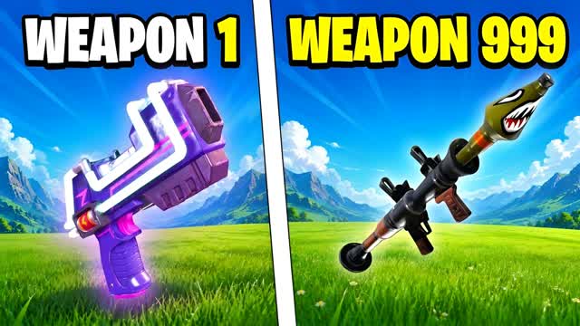 ULTIMATE ALL GUNS ONE SHOT🔫 GUN GAME — Fortnite Creative map