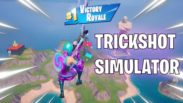 TRICKSHOT SIMULATOR — Fortnite Creative map cover art