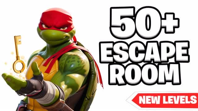 🚪50+ ESCAPE ROOM - TMNT🐢 — Fortnite Creative map