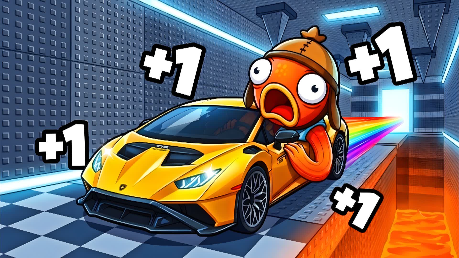+1 Speed Car Escape Parkour — Fortnite Creative map