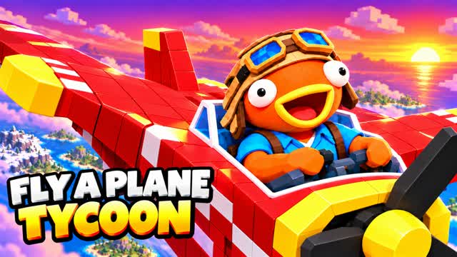 FLY A PLANE TYCOON — Fortnite Creative map cover art