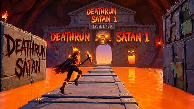 SATAN DEATHRUN — Fortnite Creative map cover art