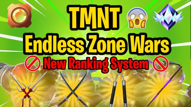 TMNT Endless Zone Wars — Fortnite Creative map cover art