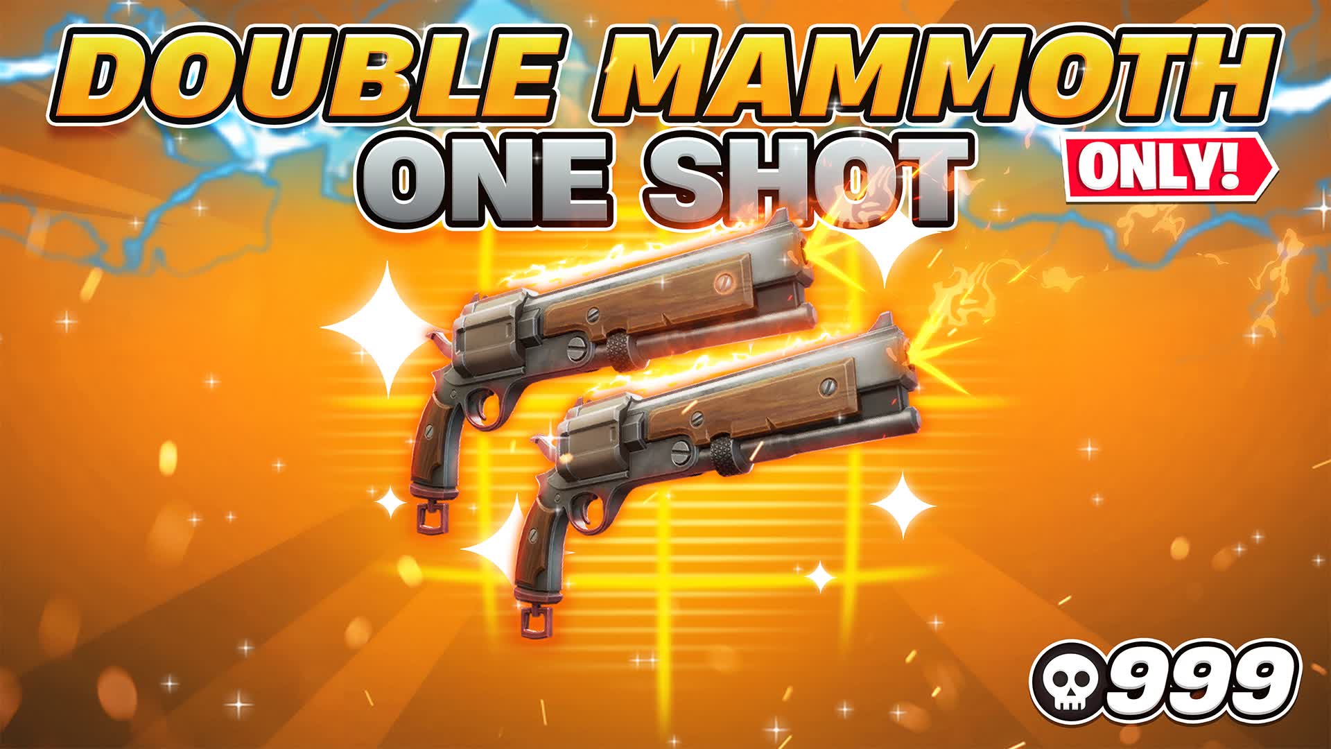 Double Mammoth Only 🎯 ONE SHOT 999 💀 — Fortnite Creative map