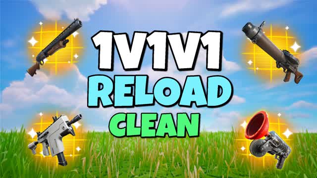 1v1v1 Reload Clean Free for All — Fortnite Creative map cover art