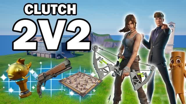 🌀CLUTCH 2V2🌀 — Fortnite Creative map cover art