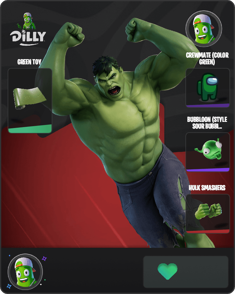 Hulk Fortnite combo