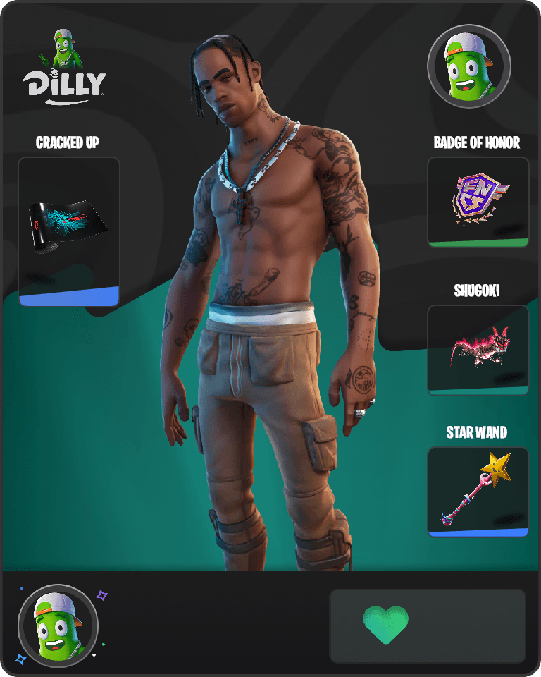 Travis Scott Fortnite combo