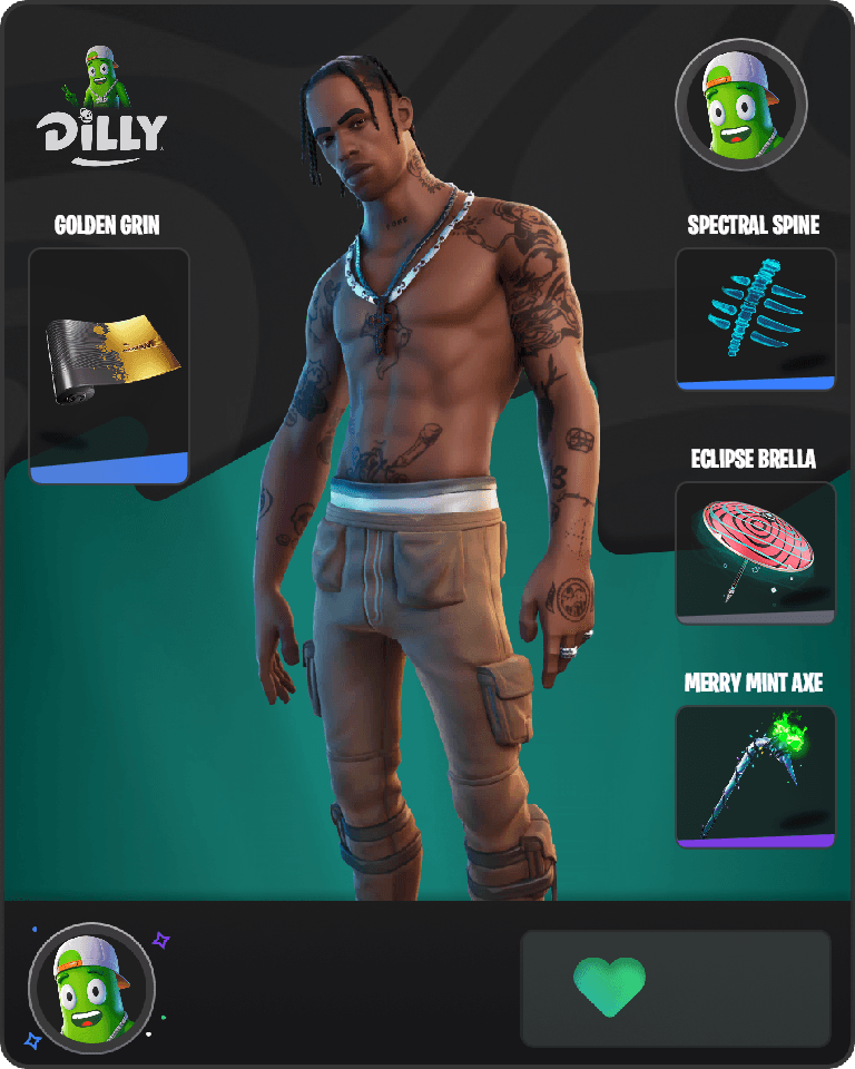 Travis Scott Fortnite combo