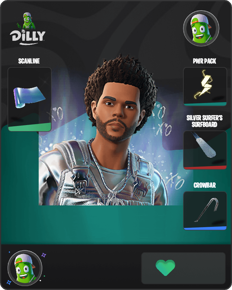 Platinum The Weeknd Fortnite combo