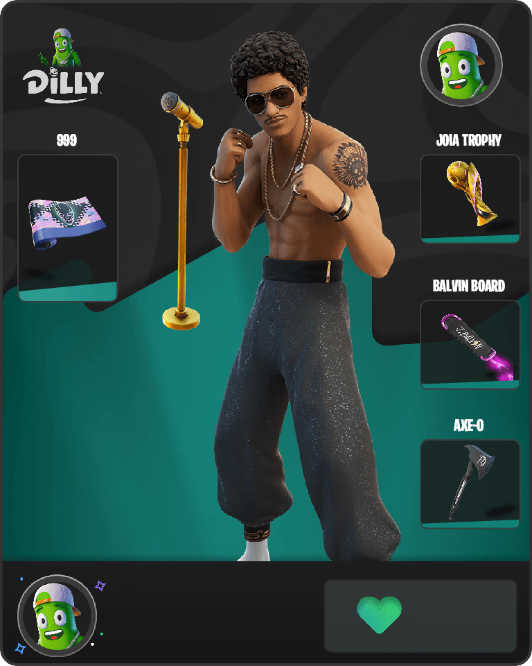 Bruno Mars Fortnite combo