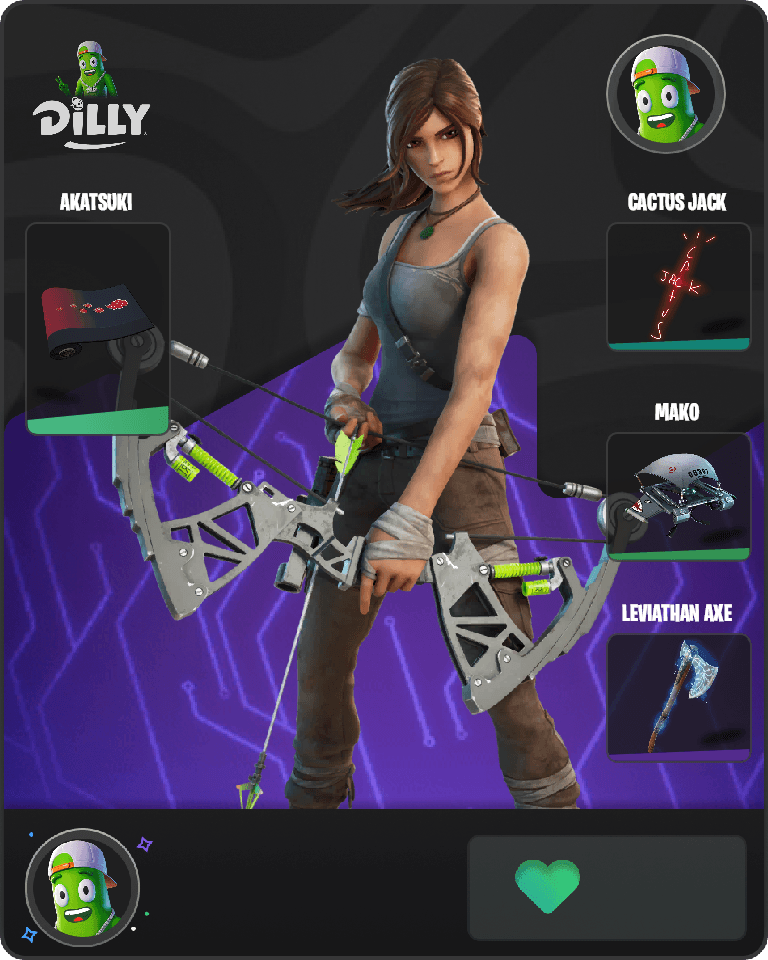Lara Croft Fortnite combo