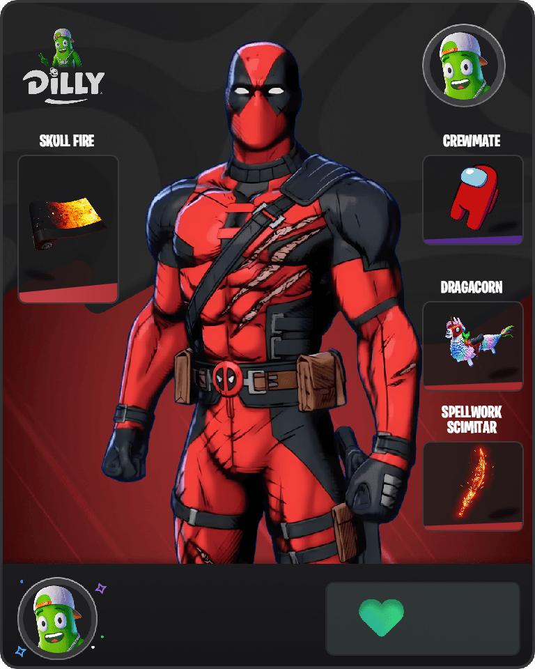 Deadpool (Pen & Ink) Fortnite combo